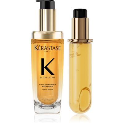 Kérastase Elixir Ultime L'huile Originale wygodne opakowanie do nabłyszczania i zmiękczania włosów 2x75 ml Kérastase Elixir Ultime L'huile Originale wygodne opakowanie do nabłyszczania i zmiękczania włosów 2x75 ml