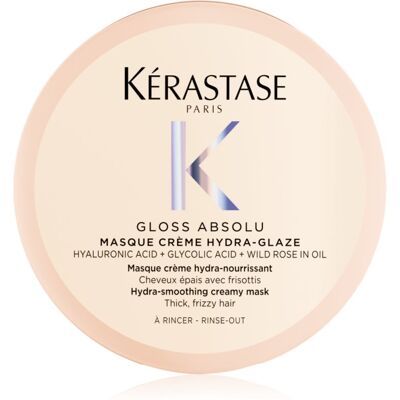 Kérastase Gloss Absolu Masque Créme Hydra-Glaze maska do włosów do włosów nieposłusznych i puszących się 75 ml Kérastase Gloss Absolu Masque Créme Hydra-Glaze maska do włosów do włosów nieposłusznych i puszących się 75 ml