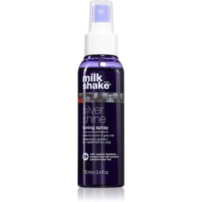 milk_shake Silver Shine Toning Spray - Spray do rozświetlania blond i siwych włosów milk_shake Silver Shine Toning Spray - Spray do rozświetlania blond i siwych włosów