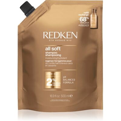 Redken All Soft szampon odżywczy do włosów suchych i łamliwych 500 ml Redken All Soft szampon odżywczy do włosów suchych i łamliwych 500 ml
