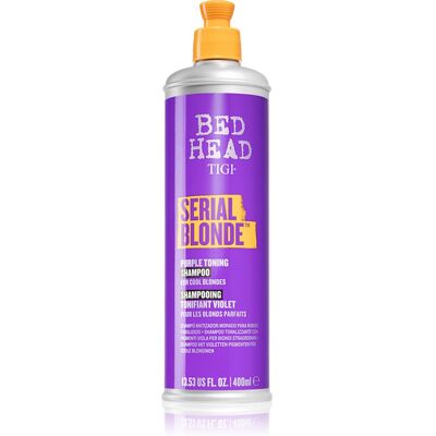 TIGI Serial Blonde Purple Toning Shampoo fioletowy szampon tonujący do włosów blond i z balejażem 400 ml TIGI Serial Blonde Purple Toning Shampoo fioletowy szampon tonujący do włosów blond i z balejażem 400 ml