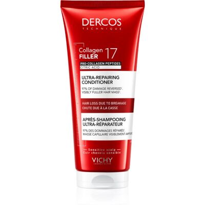 Vichy Dercos Collagen Filler 17 odżywka intensywnie regenerująca 200 ml Vichy Dercos Collagen Filler 17 odżywka intensywnie regenerująca 200 ml
