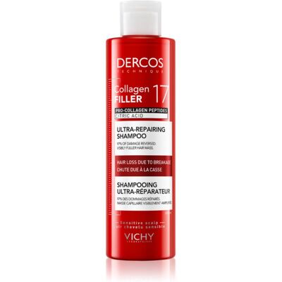 Vichy Dercos Collagen Filler 17 szampon głęboko regenerujący przeciw łamliwości włosów 200 ml Vichy Dercos Collagen Filler 17 szampon głęboko regenerujący przeciw łamliwości włosów 200 ml