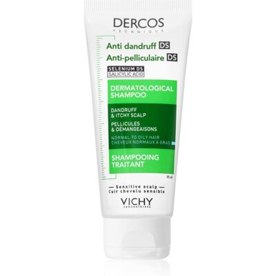 Vichy Dercos Anti-Dandruff szampon przeciwłupieżowy do włosów normalnych i przetłuszczających się 95 ml Vichy Dercos Anti-Dandruff szampon przeciwłupieżowy do włosów normalnych i przetłuszczających się 95 ml