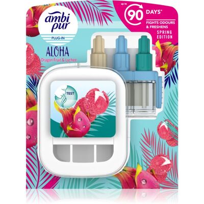 AmbiPur 3volution Aloha elektryczny odświeżacz powietrza z napełnieniem 20 ml AmbiPur 3volution Aloha elektryczny odświeżacz powietrza z napełnieniem 20 ml
