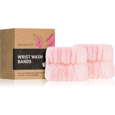 BrushArt Home Salon Wrist wash bands bransoletki chroniące przed wodą podczas mycia twarzy Pink 2 szt. BrushArt Home Salon Wrist wash bands bransoletki chroniące przed wodą podczas mycia twarzy Pink 2 szt.