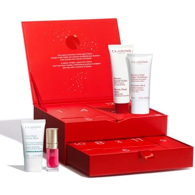 Clarins Advent Calendar 12 Holiday Season kalendarz adwentowy Clarins Advent Calendar 12 Holiday Season kalendarz adwentowy