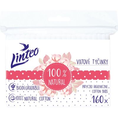 Waty bawełniane Naturalne Linteo - Czyszczenie uszu i makijaż Waty bawełniane Naturalne Linteo - Czyszczenie uszu i makijaż
