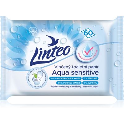 Linteo Aqua Sensitive - Wilgotny Papier Toaletowy Unisex 60 szt. Linteo Aqua Sensitive - Wilgotny Papier Toaletowy Unisex 60 szt.