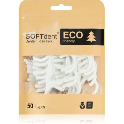 SOFTdent ECO Nitki dentystyczne - Unisex - 50 sztuk SOFTdent ECO Nitki dentystyczne - Unisex - 50 sztuk