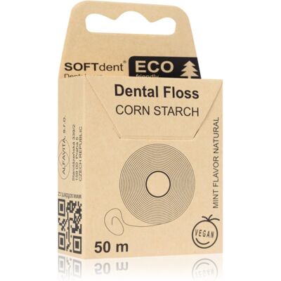 SOFTdent ECO Corn Starch nić dentystyczna Mint 50 m SOFTdent ECO Corn Starch nić dentystyczna Mint 50 m
