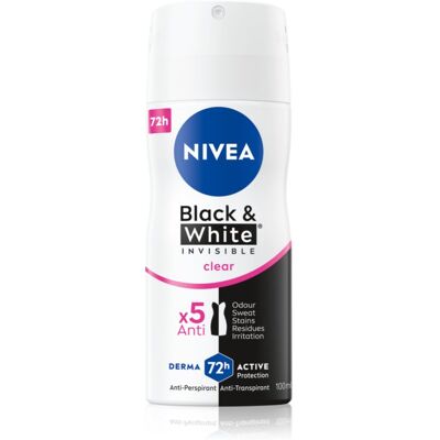 Nivea - Invisible Black & White Clear Antiperspirant - 100ml Nivea - Invisible Black & White Clear Antiperspirant - 100ml