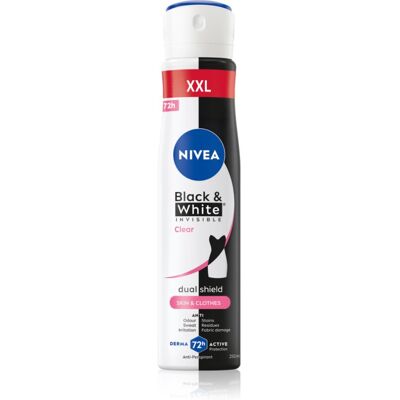 NIVEA Invisible Black & White Clear antyperspirant w sprayu dla kobiet 250 ml NIVEA Invisible Black & White Clear antyperspirant w sprayu dla kobiet 250 ml