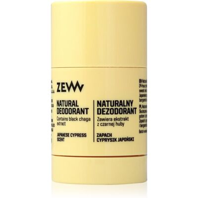 Zew For Men DEZODORANT naturalny czarna huba o zapachu cyprysika japońskiego dezodorant w sztyfcie 80 ml Zew For Men DEZODORANT naturalny czarna huba o zapachu cyprysika japońskiego dezodorant w sztyfcie 80 ml