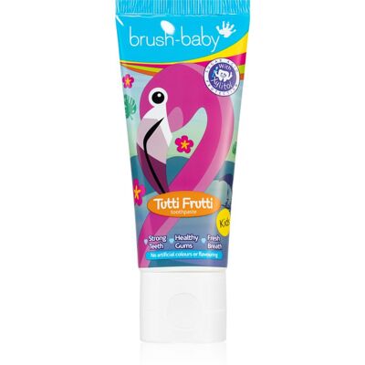 Brush Baby Tutti Frutti pasta do zębów dla dzieci powyżej 36 miesiąca życia 50 ml Brush Baby Tutti Frutti pasta do zębów dla dzieci powyżej 36 miesiąca życia 50 ml