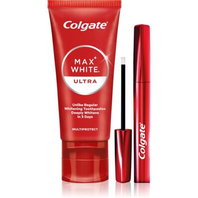 Zestaw Colgate Max White Ultra Kompletny - Pasta do zębów i Akcesoria Zestaw Colgate Max White Ultra Kompletny - Pasta do zębów i Akcesoria