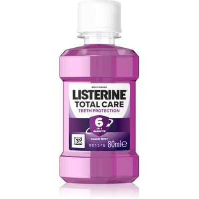 Listerine Total Care Teeth Protection płyn do płukania zapewniający kompletną ochronę zębów 6 in 1 80 ml Listerine Total Care Teeth Protection płyn do płukania zapewniający kompletną ochronę zębów 6 in 1 80 ml