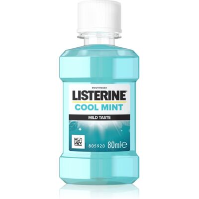 Listerine Cool Mint Mild Taste płyn do płukania ust bez alkoholu smak Cool Mint 80 ml Listerine Cool Mint Mild Taste płyn do płukania ust bez alkoholu smak Cool Mint 80 ml
