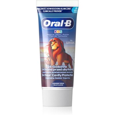 Oral-B Kids Lion King pasta do zębów dla dzieci o smaku owocowym 6 m+ 60 ml Oral-B Kids Lion King pasta do zębów dla dzieci o smaku owocowym 6 m+ 60 ml