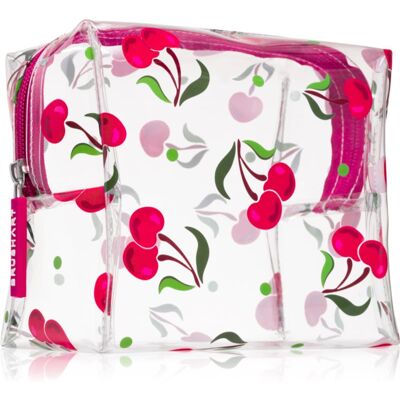 BrushArt Accessories Transparent cosmetic bag przezroczysta kosmetyczka Sweet Cherry 15 x 14 x 9 cm 1 szt. BrushArt Accessories Transparent cosmetic bag przezroczysta kosmetyczka Sweet Cherry 15 x 14 x 9 cm 1 szt.