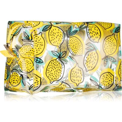 BrushArt Accessories Przezroczysta kosmetyczka - Cytryna - Stylowa, wytrzymała, 1 szt BrushArt Accessories Przezroczysta kosmetyczka - Cytryna - Stylowa, wytrzymała, 1 szt