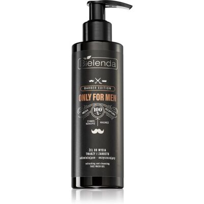 Bielenda Only For Men Barber Edition żel do mycia do twarzy i zarostu 190 g Bielenda Only For Men Barber Edition żel do mycia do twarzy i zarostu 190 g