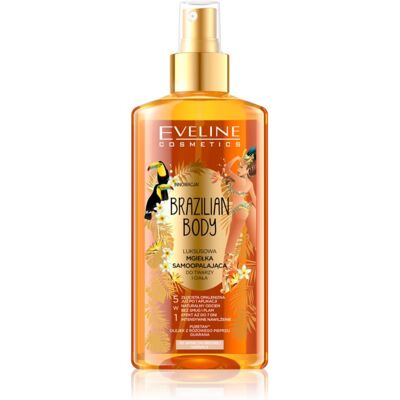Eveline Cosmetics Brazilian Body brązujący spray samoopalający nadający naturalny wygląd 150 ml Eveline Cosmetics Brazilian Body brązujący spray samoopalający nadający naturalny wygląd 150 ml