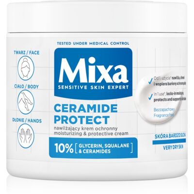 Mixa Ceramide Protect regenerujący krem do ciała do skóry wrażliwej 400 ml Mixa Ceramide Protect regenerujący krem do ciała do skóry wrażliwej 400 ml