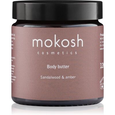 Mokosh Sandalwood & Amber odżywcze masło do ciała 120 ml Mokosh Sandalwood & Amber odżywcze masło do ciała 120 ml