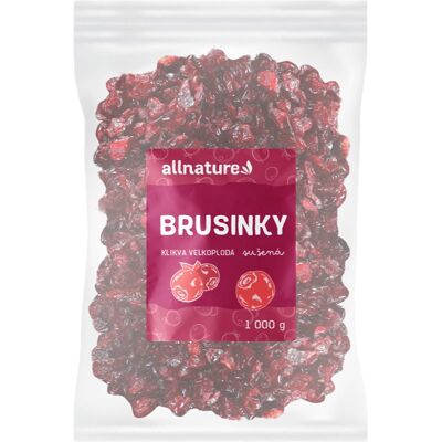 Allnature Suszone żurawiny - Suszone jagody Allnature Suszone żurawiny - Suszone jagody
