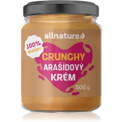 Allnature Krem z orzeszków ziemnych crunchy krem orzechowy 100% 500 g Allnature Krem z orzeszków ziemnych crunchy krem orzechowy 100% 500 g