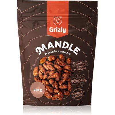 Grizly Migdały w słonym karmelu orzechy w polewie 250 g Grizly Migdały w słonym karmelu orzechy w polewie 250 g