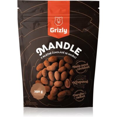 Grizly Migdały w mlecznej czekoladzie i cynamonie orzechy w polewie z czekoladą 250 g Grizly Migdały w mlecznej czekoladzie i cynamonie orzechy w polewie z czekoladą 250 g
