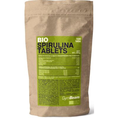 GymBeam Spirulina BIO spirulina 100% w tabletkach 266 g GymBeam Spirulina BIO spirulina 100% w tabletkach 266 g