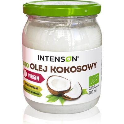 Intenson Olej kokosowy Virgin olej kokosowy w jakości BIO 500 ml Intenson Olej kokosowy Virgin olej kokosowy w jakości BIO 500 ml
