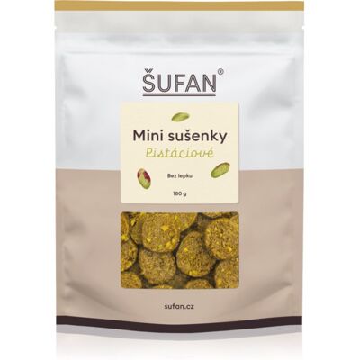 Šufan Mini ciasteczka Pistacjowe herbatniki Bezglutenowy 180 g Šufan Mini ciasteczka Pistacjowe herbatniki Bezglutenowy 180 g
