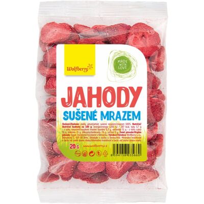 Wolfberry Freeze Dried Strawberries owoce liofilizowane 20 g Wolfberry Freeze Dried Strawberries owoce liofilizowane 20 g