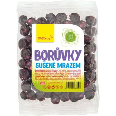 Wolfberry Freeze-Dried Blueberries owoce liofilizowane 20 g Wolfberry Freeze-Dried Blueberries owoce liofilizowane 20 g