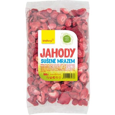 Wolfberry Freeze Dried Strawberries owoce liofilizowane 100 g Wolfberry Freeze Dried Strawberries owoce liofilizowane 100 g