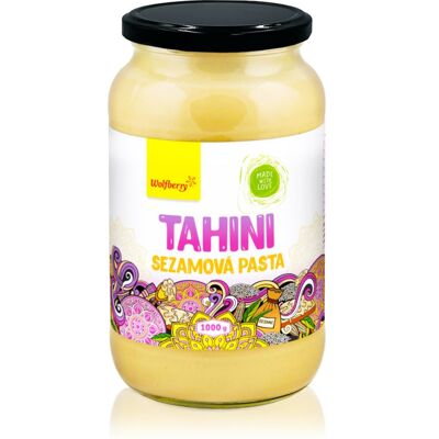 Wolfberry Tahini - 1000 g Czysta pasta sezamowa wegańska naturalna Wolfberry Tahini - 1000 g Czysta pasta sezamowa wegańska naturalna