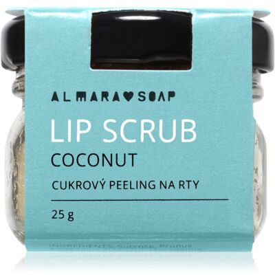 Almara Soap Lip Scrub peeling cukrowy do ust Coconut 25 g Almara Soap Lip Scrub peeling cukrowy do ust Coconut 25 g