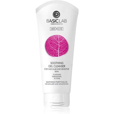 BasicLab Dermocosmetics Micellis kojący żel oczyszczający do skóry wrażliwej i podrażnionej 100 ml BasicLab Dermocosmetics Micellis kojący żel oczyszczający do skóry wrażliwej i podrażnionej 100 ml