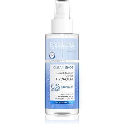 Eveline Cosmetics Clean Shot 6% Electrolyte Complex tonik nawilżający 150 ml Eveline Cosmetics Clean Shot 6% Electrolyte Complex tonik nawilżający 150 ml