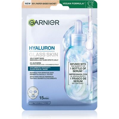 Garnier Hyaluron Glass Skin maska nawilżająca w płacie 27 g Garnier Hyaluron Glass Skin maska nawilżająca w płacie 27 g