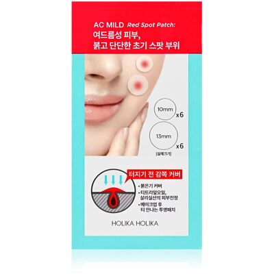 Holika Holika AC Mild Red Spot plastry dla skóry problematycznej przeciw trądzikowi 12 szt. Holika Holika AC Mild Red Spot plastry dla skóry problematycznej przeciw trądzikowi 12 szt.