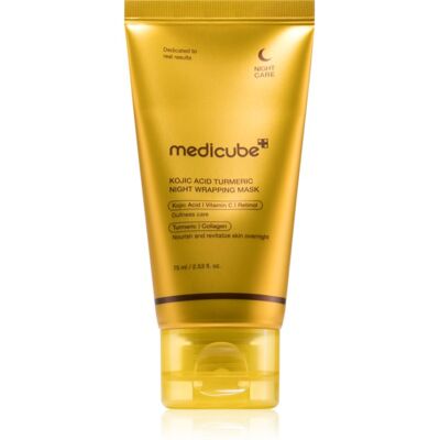 medicube Kojic Acid Turmeric Night Wrapping Mask maseczka rozjaśniająca do cery poszarzałej o niejednolitym kolorze na noc 75 ml medicube Kojic Acid Turmeric Night Wrapping Mask maseczka rozjaśniająca do cery poszarzałej o niejednolitym kolorze na noc 75 ml