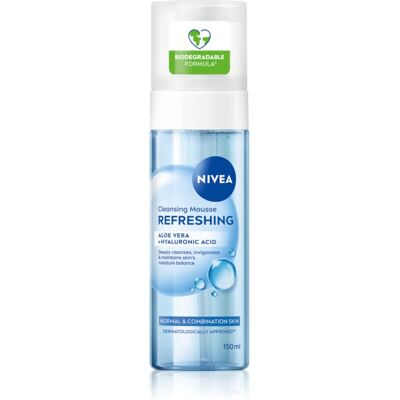 NIVEA Refreshing oczyszczająca pianka do twarzy do cery normalnej i mieszanej 150 ml NIVEA Refreshing oczyszczająca pianka do twarzy do cery normalnej i mieszanej 150 ml