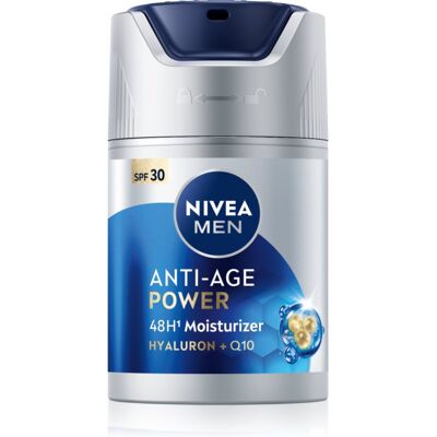 NIVEA MEN Anti-Age Power intensywnie nawilżający krem przeciwzmarszczkowy SPF 30 50 ml NIVEA MEN Anti-Age Power intensywnie nawilżający krem przeciwzmarszczkowy SPF 30 50 ml