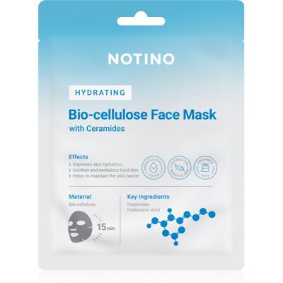 Notino Hydrating Bio-Cellulose Face Mask with Ceramides maska nawilżająca w płacie 25 g Notino Hydrating Bio-Cellulose Face Mask with Ceramides maska nawilżająca w płacie 25 g