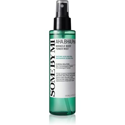 Some By Mi AHA∙BHA∙PHA 30 Days Miracle Body Toner Mist mgiełka do ciała do skóry wrażliwej i problematycznej 140 ml Some By Mi AHA∙BHA∙PHA 30 Days Miracle Body Toner Mist mgiełka do ciała do skóry wrażliwej i problematycznej 140 ml